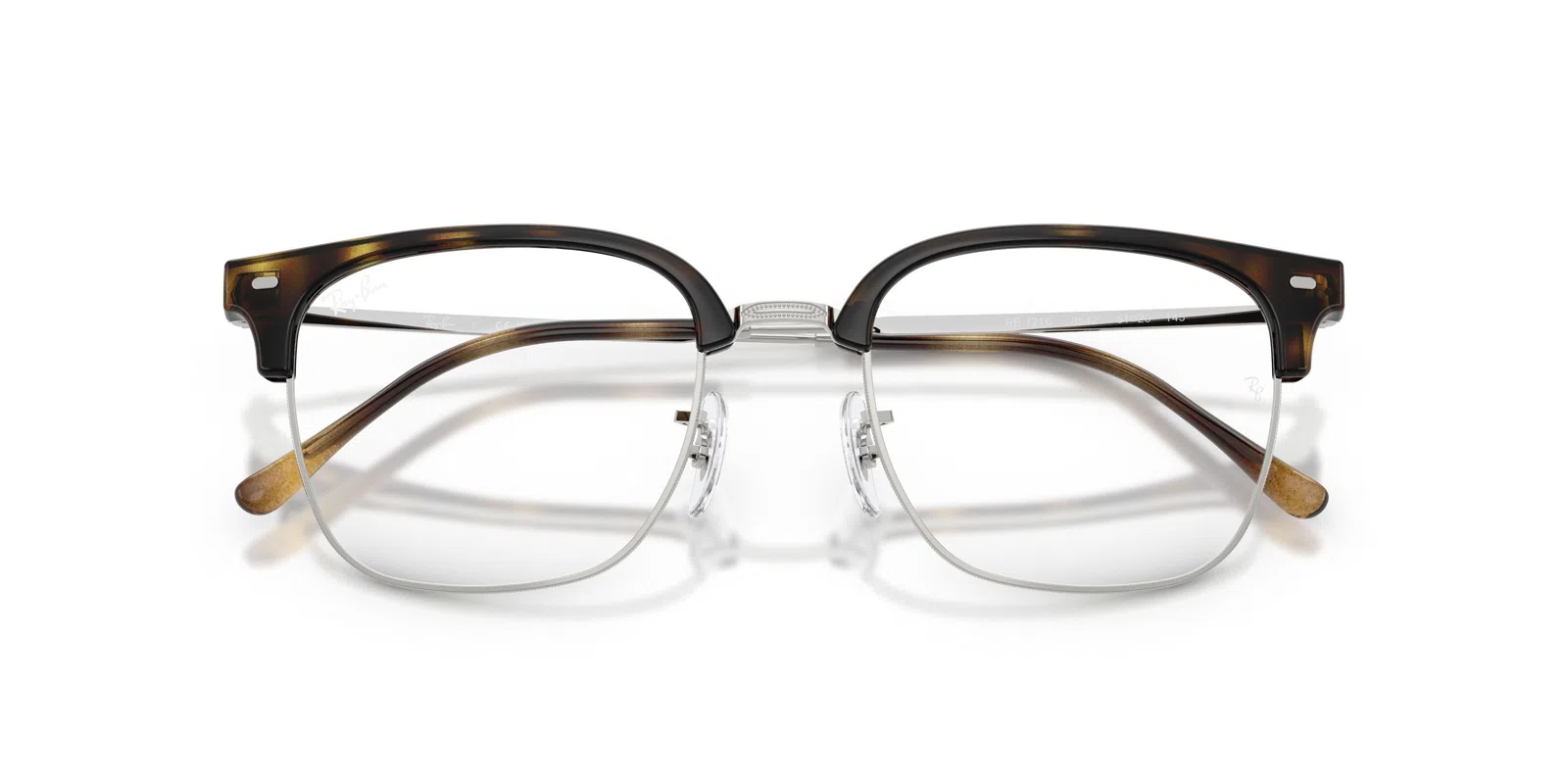 Ray-Ban New Clubmaster 7216 Eyeglasses - Blue On Gunmetal - view 105
